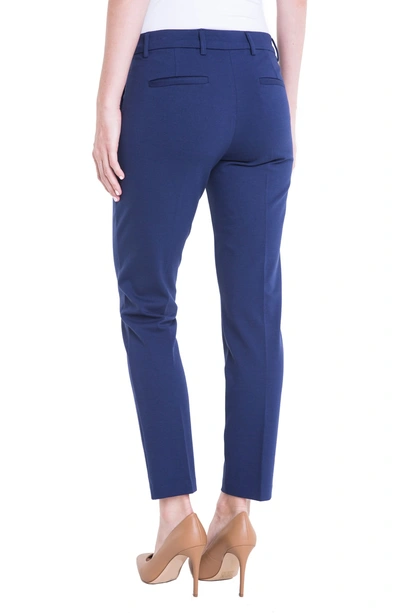 Shop Liverpool Kelsey Knit Trousers In Medieval Blue