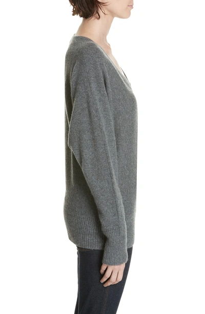 Shop Brochu Walker Fona Cashmere Sweater In Steel Melange