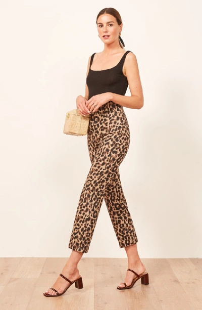 Shop Reformation Marlon Pants In Leopard