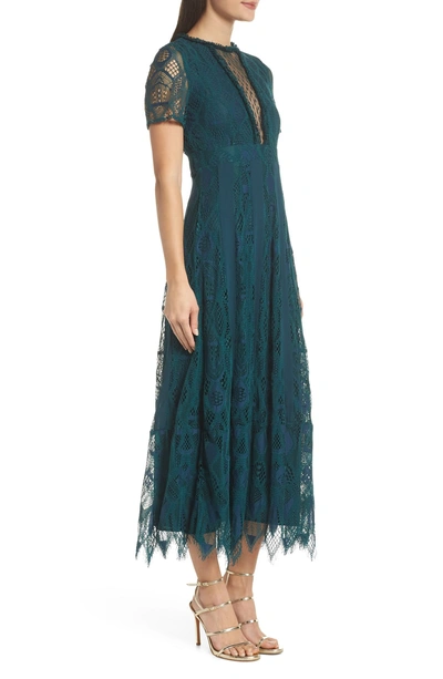 Shop Foxiedox Fiona Lace Midi Dress In Tempo Teal