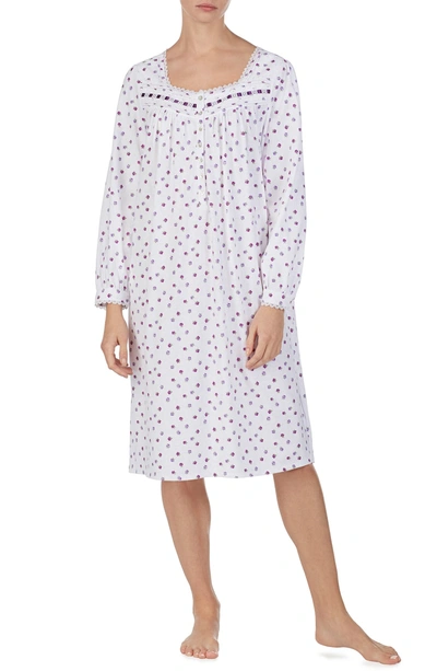 Shop Eileen West Cotton Waltz Nightgown In Rose Swirl Print