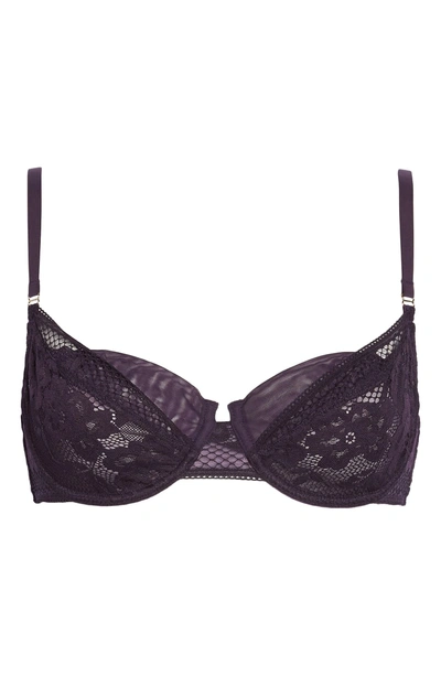 Shop Addiction Nouvelle Lingerie Swing Time Underwire Bra In Aubergine