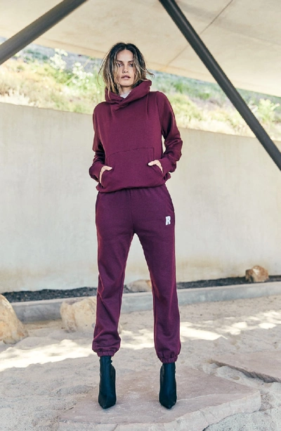 Shop Ragdoll Jogger Pants In Bordeaux