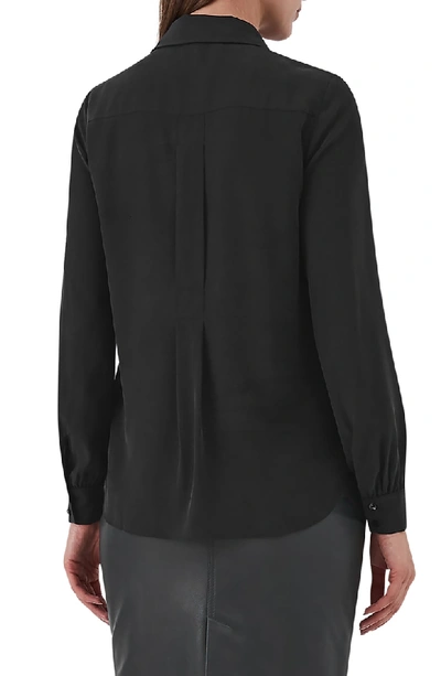 Shop Reiss Nadina Silk Shirt In Black