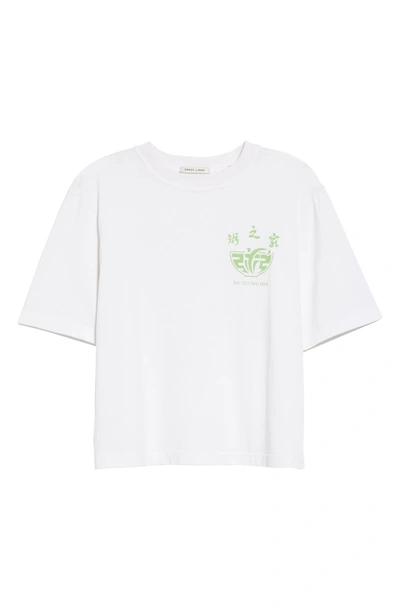 Shop Sandy Liang Congee Village Chinese Menu Tee In White