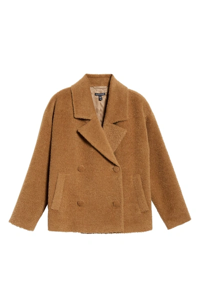Shop Eileen Fisher Wool & Alpaca Blend Short Jacket In Dark Clay
