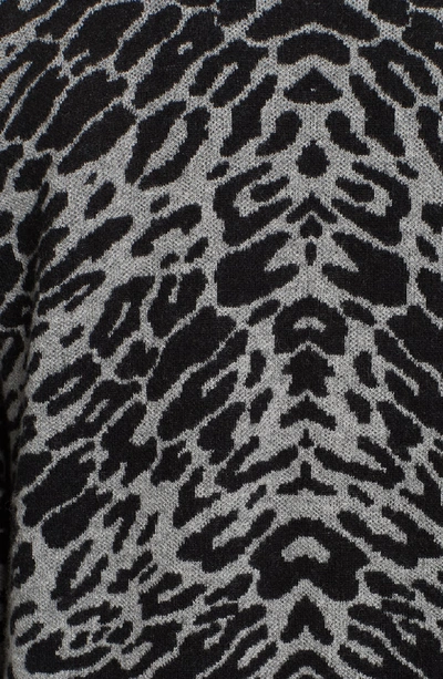 Shop Equipment Fenwick Animal Print Sweater In H Grey Black