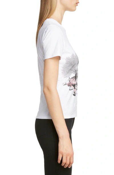 Shop Alexander Mcqueen Skull Shell Graphic Tee In White