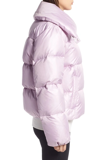 Shop Kendall + Kylie Puffer Jacket In Lilac