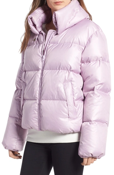 Shop Kendall + Kylie Puffer Jacket In Lilac