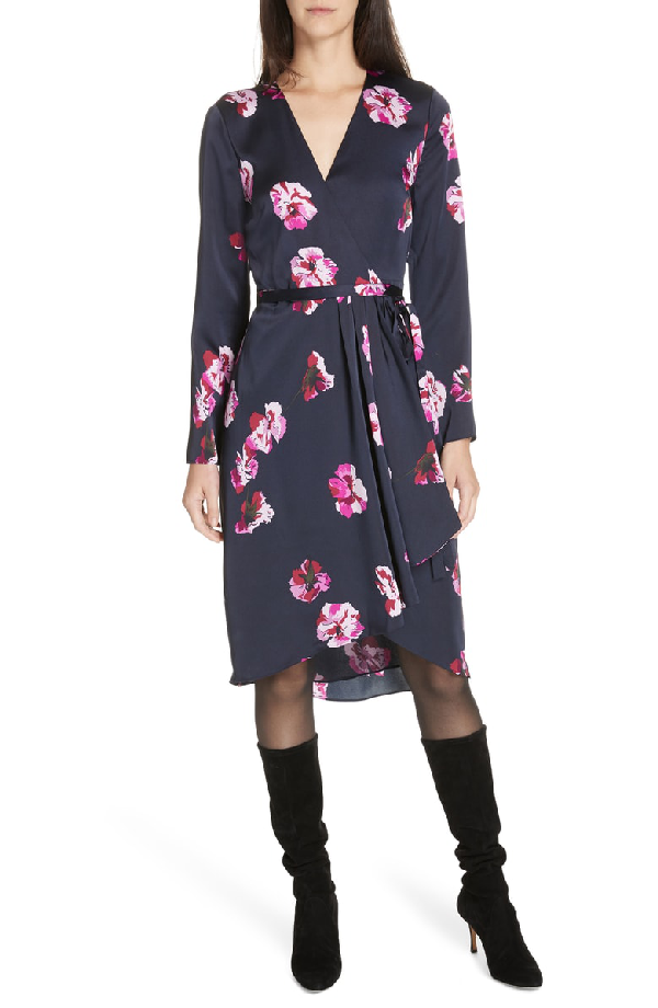 joie miltona floral wrap dress