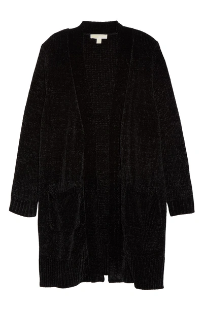 Shop Michael Michael Kors Velvet Coatigan In Black