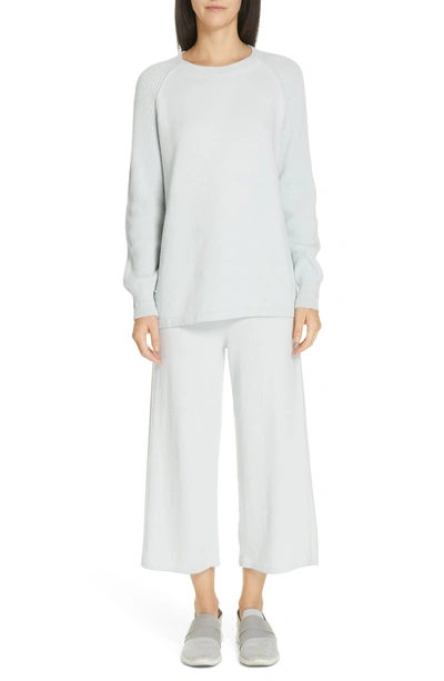 Shop Vince Wide Leg Crop Pants In Frost