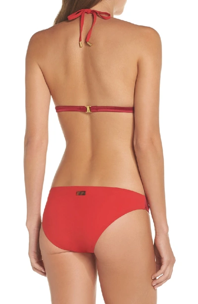 Shop Vilebrequin Tuxedo Bikini Top In Rouge Laque