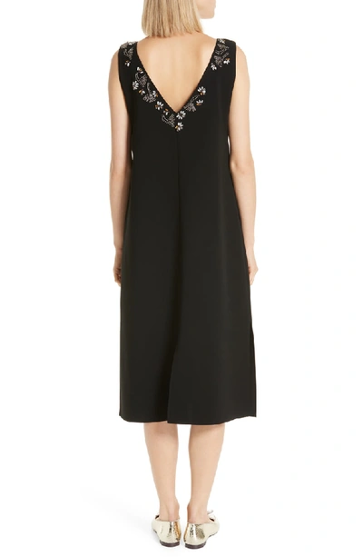 Shop Lafayette 148 Dante Embellished Dress In Black