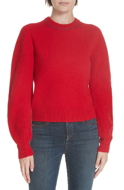 Shop Rag & Bone Yorke Cashmere Sweater In Red