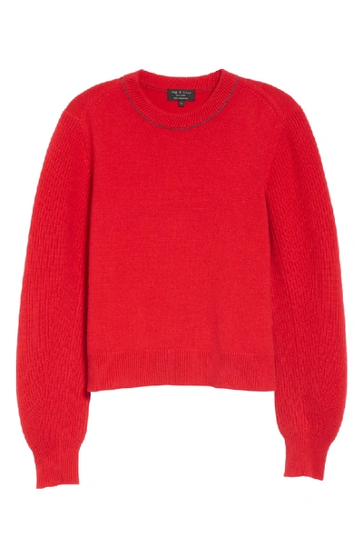 Shop Rag & Bone Yorke Cashmere Sweater In Red
