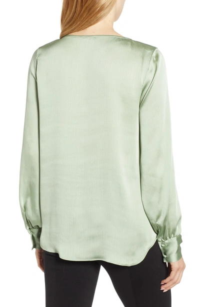 Shop Vince Camuto Puff Sleeve Blouse In Green Tea