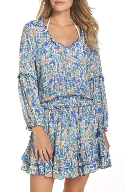 Poupette St Barth Poupette St. Barth Ilona Cover-up Dress In Blue Yvonne