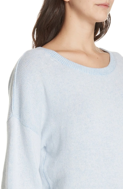 Shop Brochu Walker Alta Cashmere Sweater In Skylar Blue Combo