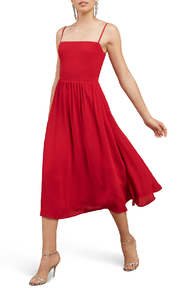 rosehip fit & flare dress reformation