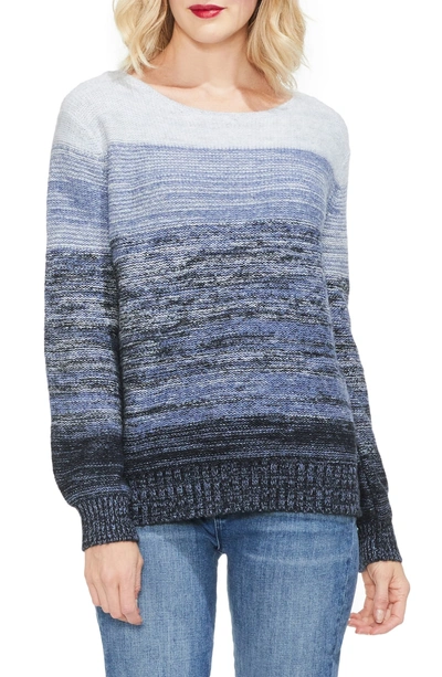 Shop Vince Camuto Bubble Sleeve Ombre Sweater In Ink Blue