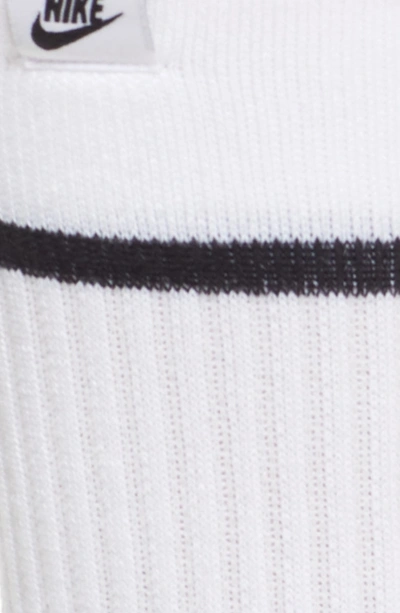 Shop Nike 2-pack Snkr Sox Essential Crew Socks In White/ Black/ Black