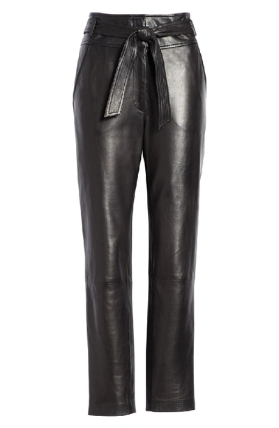 Shop Veronica Beard Faxon Leather Pants In Black