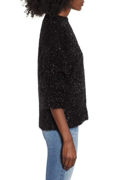 Shop Endless Rose Tiered Sleeve Sweater In Black