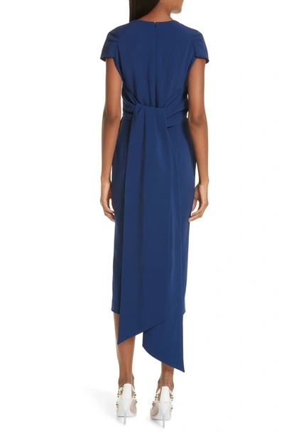 Shop Stella Mccartney Midi Dress In Blue