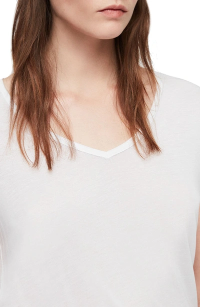 Shop Allsaints Malin Tee In Optic