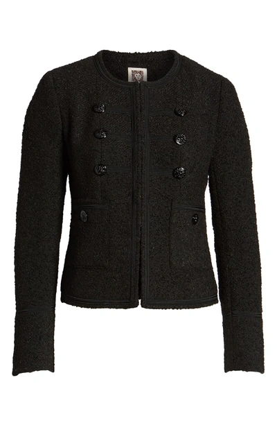 Shop Anne Klein Military Jacket In Anne Black