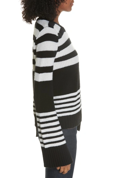 Shop Equipment Elm Cashmere Sweater In Ivory Black