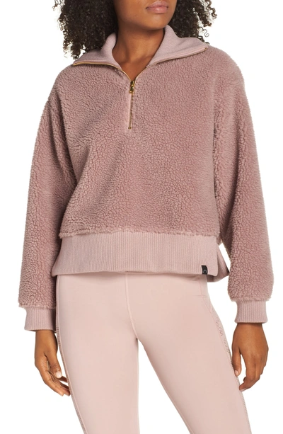 Shop Varley Daphne Fleece Pullover In Deauville