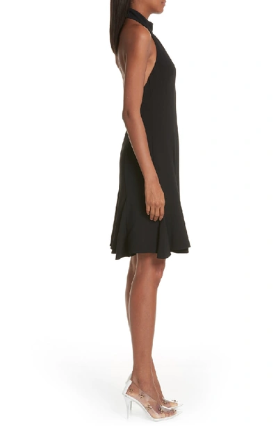 Shop Stella Mccartney Stretch Cady Halter Dress In Black