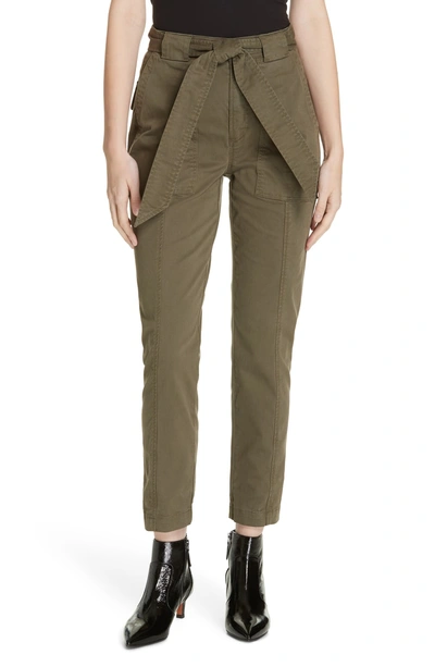 Shop La Vie Rebecca Taylor Patrice Tapered Ankle Pants In Cadet