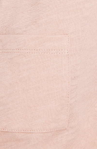 Shop Madewell Whisper Cotton V-neck Pocket Tee In Tinted Blush