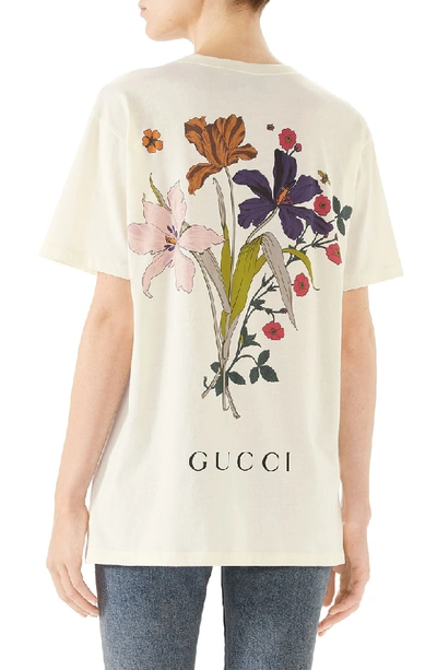 Shop Gucci Chateau Marmont Graphic Tee In 7263 Sunkissed/ Black/ Mc