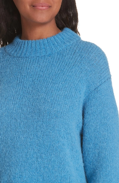 Shop Tibi Cozette Alpaca & Wool Blend Sweater In Sky Blue