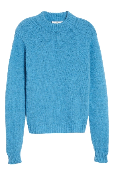 Shop Tibi Cozette Alpaca & Wool Blend Sweater In Sky Blue