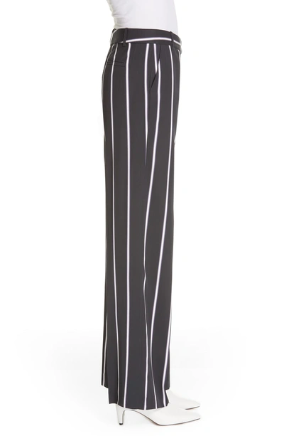 Shop Equipment Arwen Stripe Wide Leg Trousers In Eclipse Noir Vi