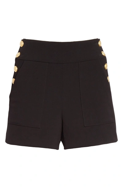 Shop Alice And Olivia Donald High Waist Sailor Shorts In Black