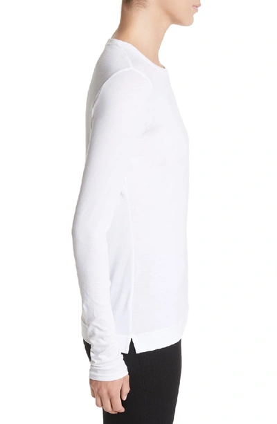 Shop Adam Lippes Crewneck Tee In White