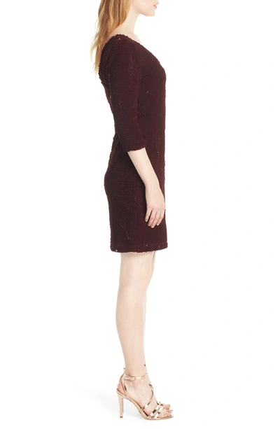 Bb Dakota Sequined Velvet Dress In Boysenberry