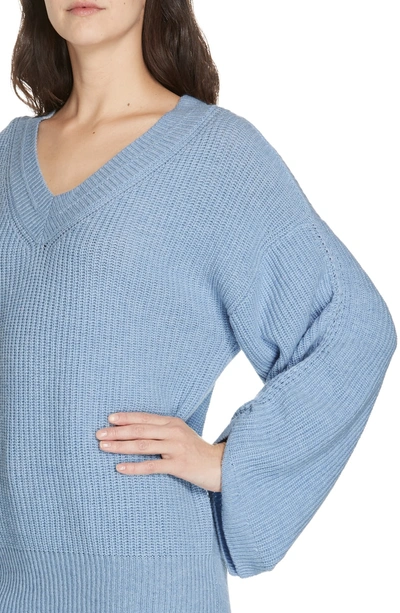 Shop Brochu Walker Levar Wool & Cashmere Sweater In Skylar Melange