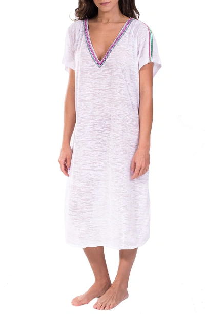 Shop Pitusa Cover-up Midi Dress In White
