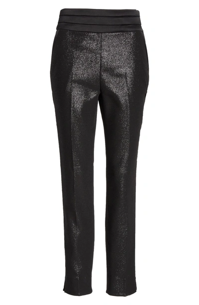 Shop Ted Baker Caysit Metallic Tuxedo Pants In Black