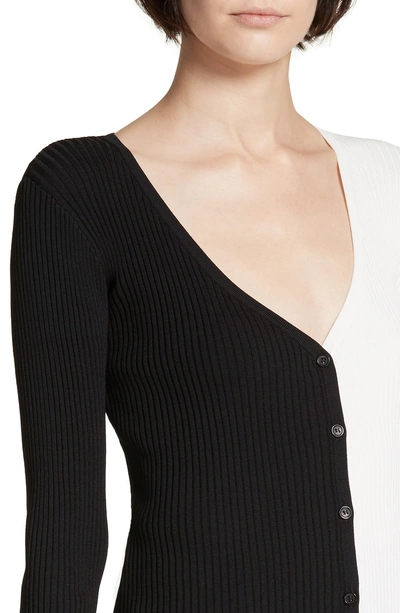 Shop Staud Cargo Colorblock Sweater In Black/ Opal