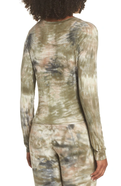 Shop Electric & Rose Shell Knot Shirt In Camo Wash Army
