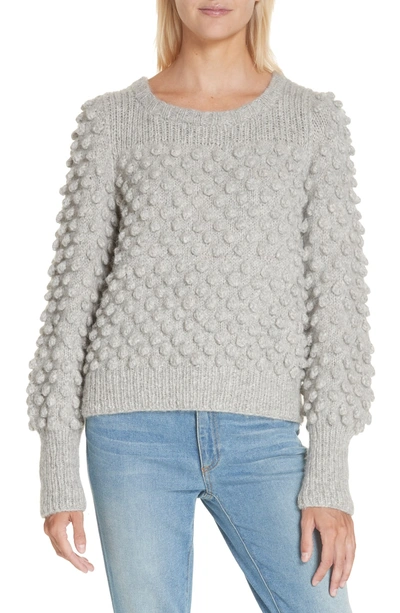 Shop Eleven Six Camilla Baby Alpaca Blend Sweater In Pale Melange Grey